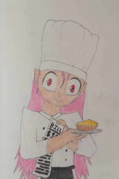 human technoblade with a cheesy potato and a check for 10 million dollars